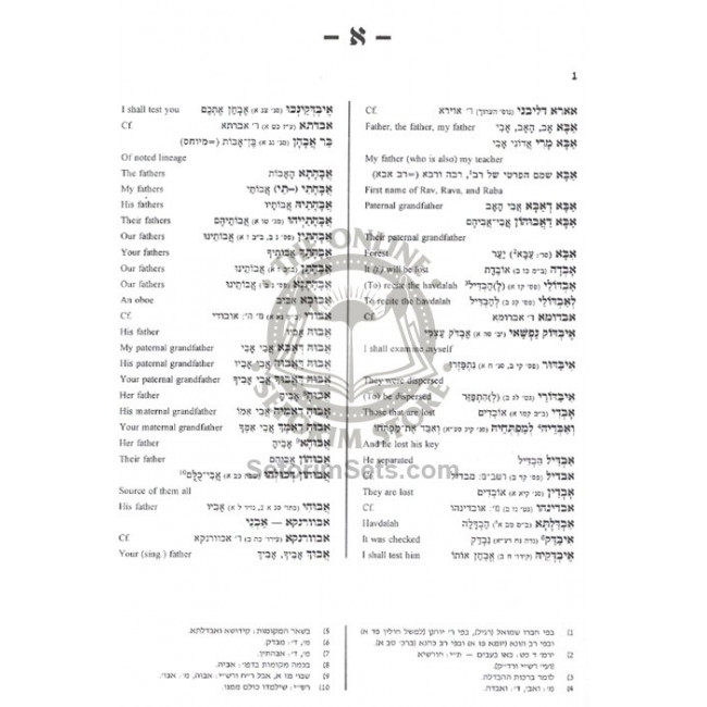 Aramaic Hebrew English Dictionary        