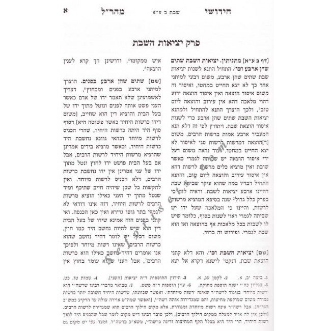 Chidushei Maharal MiPrague - Masechet Shabbos 