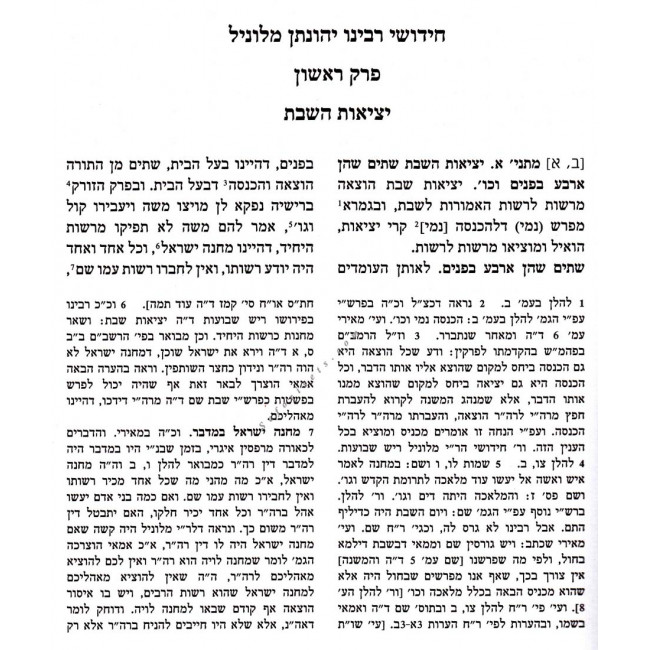 Chidushei R' Yehonason Milunil - Masechet Shabbos        /      חידושי ר' יהונתן מלוניל - מסכת שבת