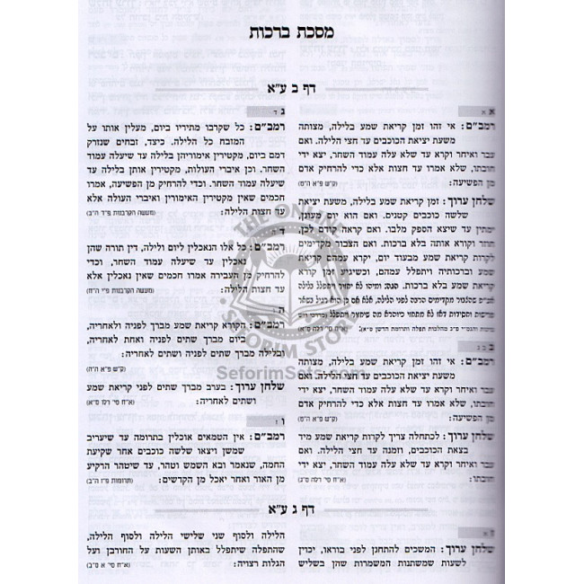 Daf Hachaim aleph / דך החיים א' - ברכות שבת עירובין