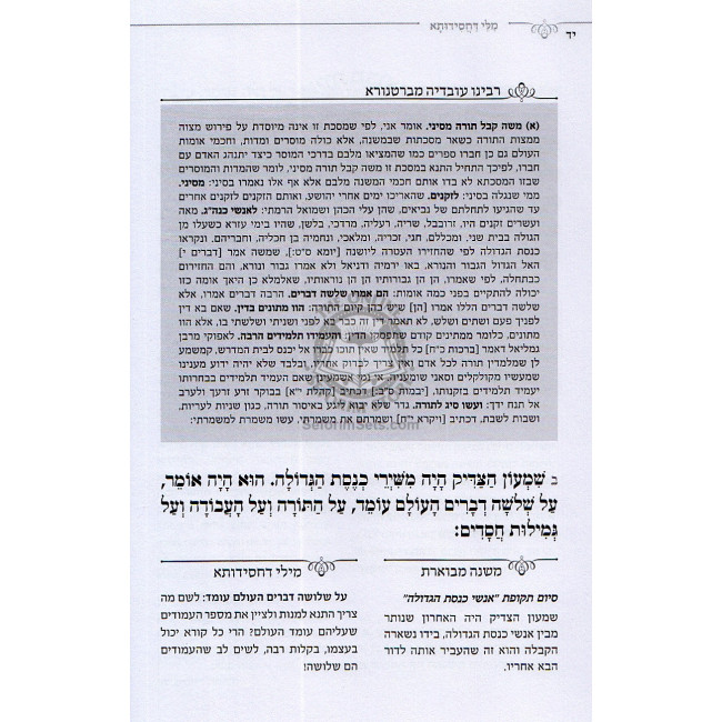 Milei Dechasidusa - Pirkei Avot   /   מלי דחסידותא - פרקי אבות