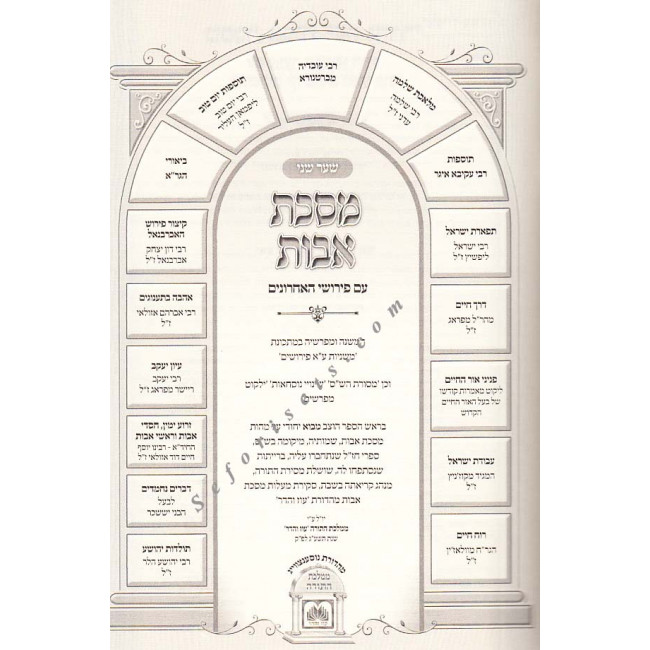 Mesechet Avos           /        מסכת אבות עם הרבה מפרשים