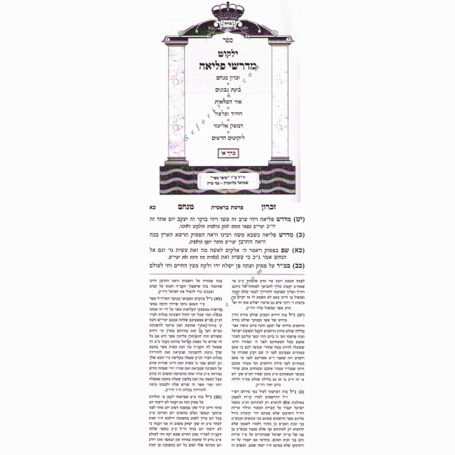 Midrashei Pliah        /      מדרשי פליאה