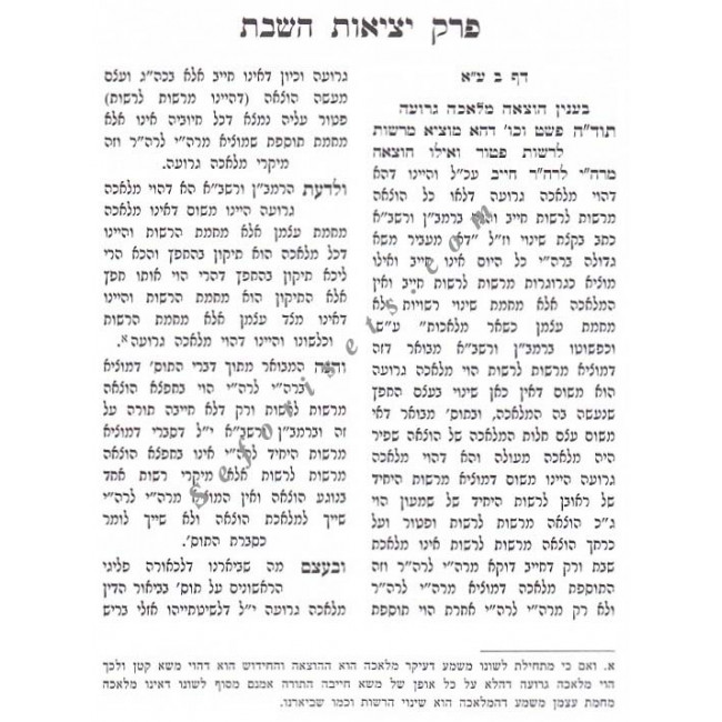 Olas Haboker - Masechet Shabbos