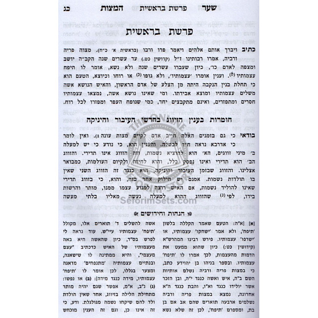 Sha'ar Hamitzvos  /  שער המצות