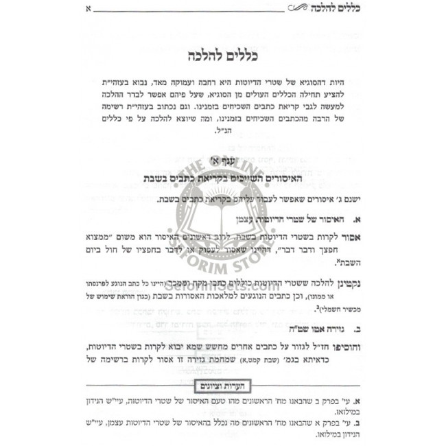 Shtarei Hedyotos B'Shabbos   /   שטרי הדיוטות בשבת