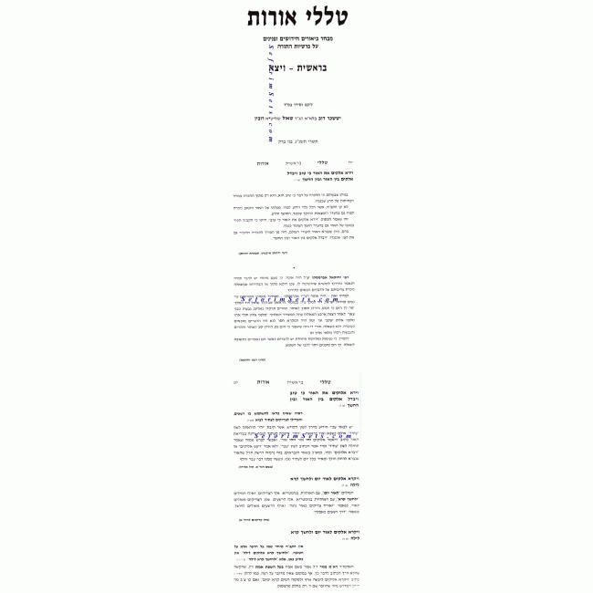 Talelei Oros  /  טללי אורות