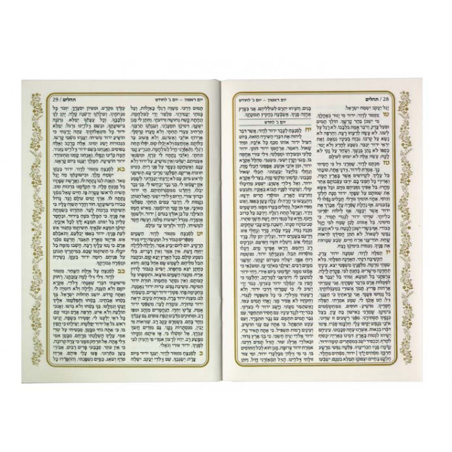Brachah U'sehillah  /  Blessings and Psalms Silver Border
