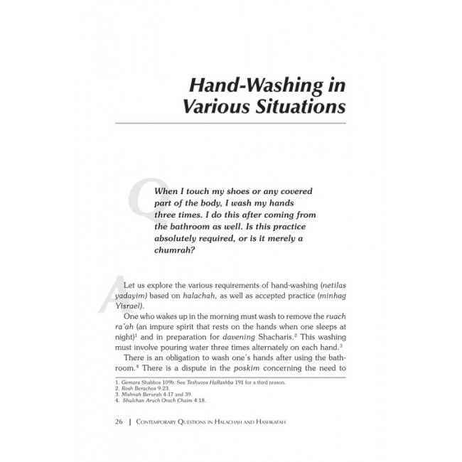 Contemporary Questions in Halacha and Hashkafah 