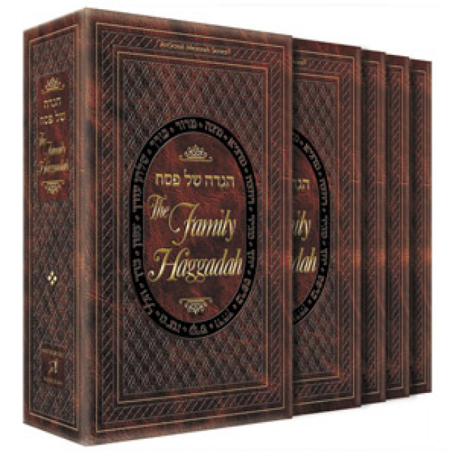 The Family Haggadah Leatherette Eight Piece Slipcased Set    