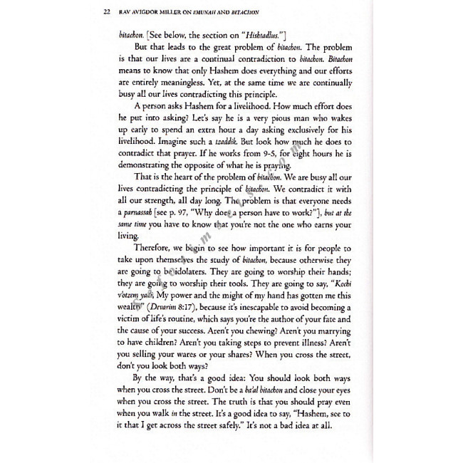 Rav Avigdor Miller On Emunah and Bitachon