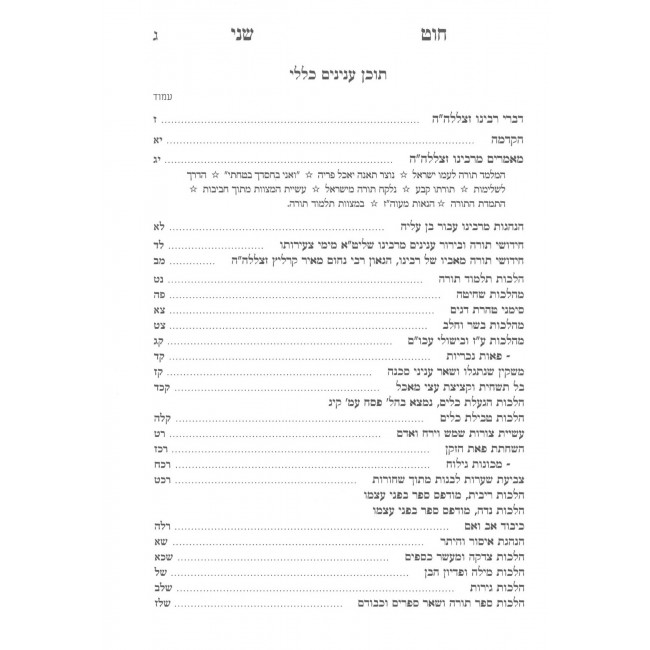 Chut Shani Al Inyanei Shulchan Aruch Yoreh Deiah / חוט שני על עניני שו"ע יורה דעה