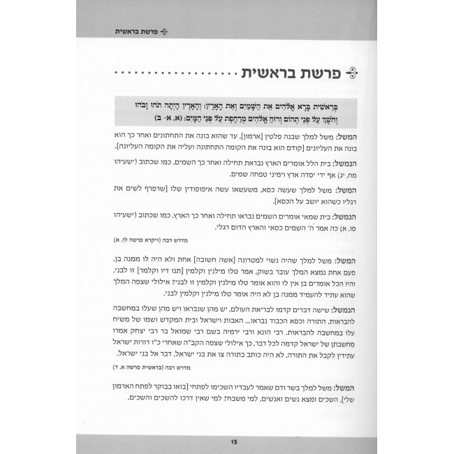 Mishlei HaKadmonim Al Parshiyos HaTorah  /  משלי הקדמונים על פרשות התורה
