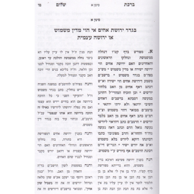 Birchas Sholom / ברכת שלום שיעורים בפרק יש נוחלין Birchas Sholom / ברכת שלום שיעורים בפרק יש נוחלין