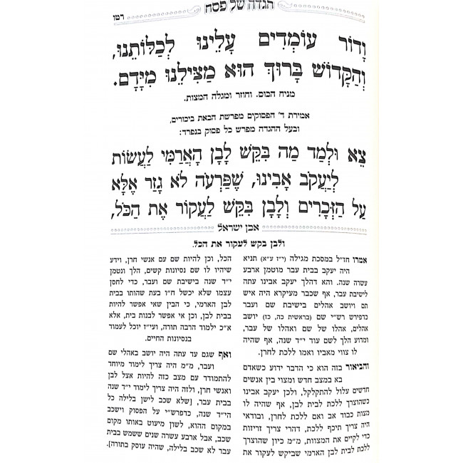 Haggadah Shel Pesach Even Yisroel / הגדה של פסח אבן ישראל Haggadah Shel Pesach Even Yisroel / הגדה של פסח אבן ישראל