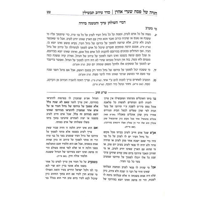 Haggadah Shel Pesach Shaarei Aharon / הגדה של פסח שערי אהרן Haggadah Shel Pesach Shaarei Aharon / הגדה של פסח שערי אהרן