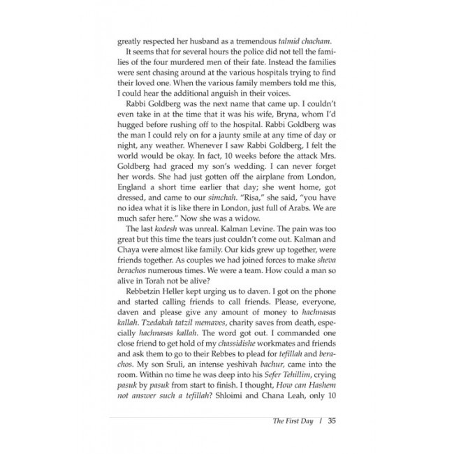 Terror and Emunah in Har Nof Terror and Emunah in Har Nof