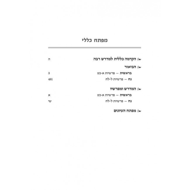 Ryzman Edition Hebrew Midrash Rabbah: Bereishis Vol 1 Parshiyos Bereishis through Noach Ryzman Edition Hebrew Midrash Rabbah: Bereishis Vol 1 Parshiyos Bereishis through Noach