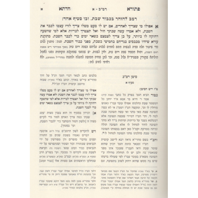 P'sura Chadoso / פתורא חדתא על שו"ע או"ח הלכות שבת סימנים רמב - רנב P'sura Chadoso / פתורא חדתא על שו"ע או"ח הלכות שבת סימנים רמב - רנב